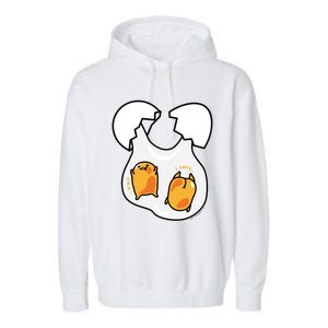 Gudetama Lazy Egg Twins Gift Garment-Dyed Fleece Hoodie