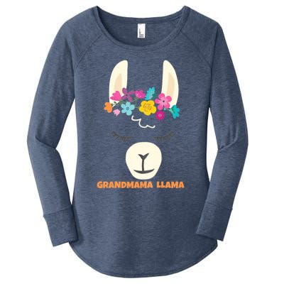 GRANDMAMA LLAMA Epic Last Minute Gift Valentines Birthday Women's Perfect Tri Tunic Long Sleeve Shirt