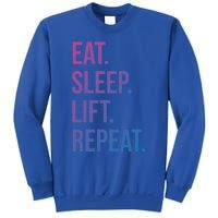 Gym Lifting Eat Sleep Lift Repeat Gift Sweatshirt