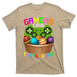 Gamers Love Easter Eggs Bunnyns Dad Gamer T-Shirt