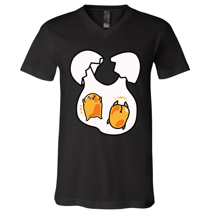 Gudetama Lazy Egg Twins Gift V-Neck T-Shirt