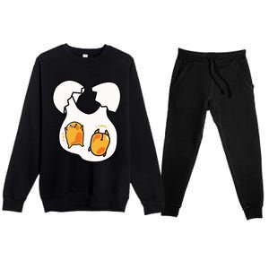 Gudetama Lazy Egg Twins Gift Premium Crewneck Sweatsuit Set