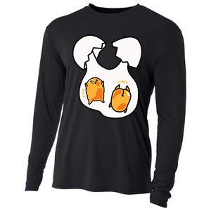 Gudetama Lazy Egg Twins Gift Cooling Performance Long Sleeve Crew