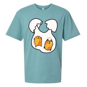 Gudetama Lazy Egg Twins Gift Sueded Cloud Jersey T-Shirt