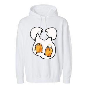 Gudetama Lazy Egg Twins Gift Garment-Dyed Fleece Hoodie