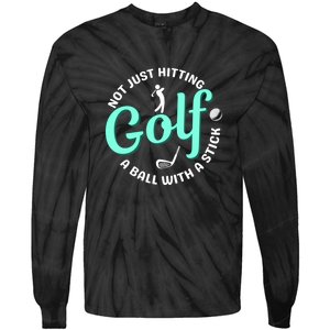 Golf Loving Father Golf Dad Gift For Dad Father's Day Tie-Dye Long Sleeve Shirt