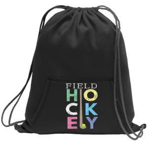 Girls Love Field Hockey Fun Birthday Gift Product Gift Sweatshirt Cinch Pack Bag