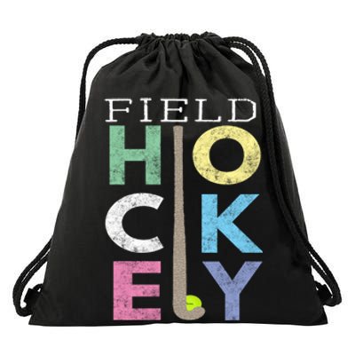 Girls Love Field Hockey Fun Birthday Gift Product Gift Drawstring Bag