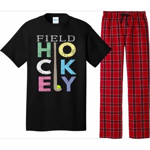 Girls Love Field Hockey Fun Birthday Gift Product Gift Pajama Set