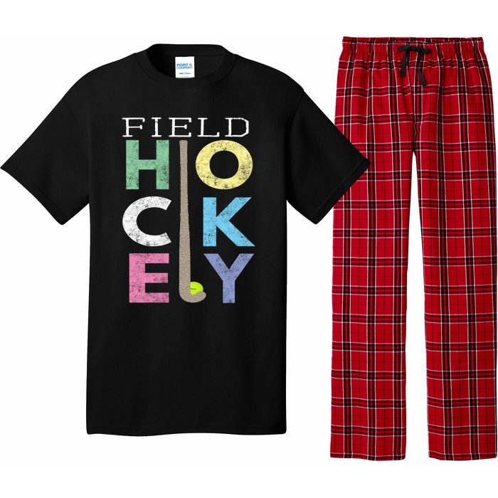 Girls Love Field Hockey Fun Birthday Gift Product Gift Pajama Set