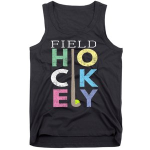 Girls Love Field Hockey Fun Birthday Gift Product Gift Tank Top