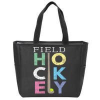 Girls Love Field Hockey Fun Birthday Gift Product Gift Zip Tote Bag