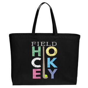 Girls Love Field Hockey Fun Birthday Gift Product Gift Cotton Canvas Jumbo Tote