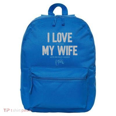 Gaming Lover Funny Husband And Video Gamer Gift 16 in Basic Backpack