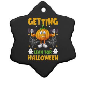 Getting Lean For Halloween Funny Workout Happy Halloween Ceramic Star Ornament