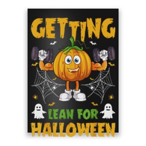 Getting Lean For Halloween Funny Workout Happy Halloween Poster