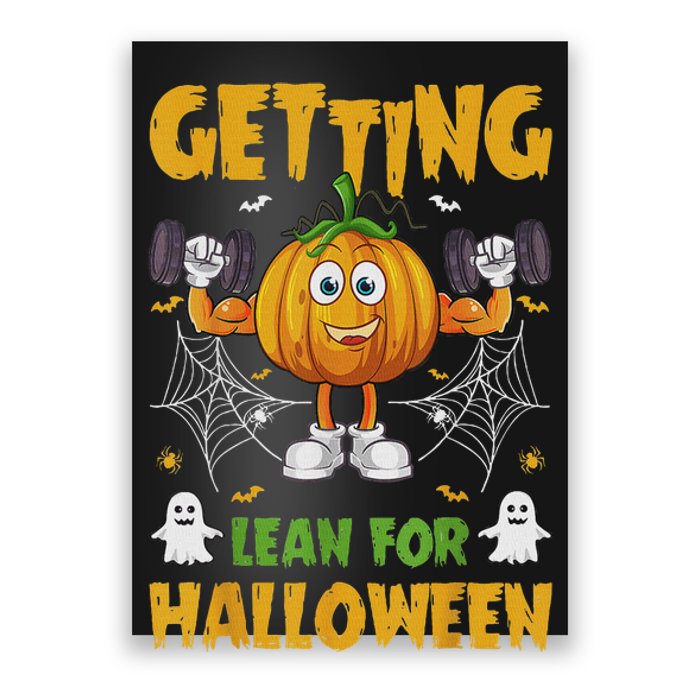 Getting Lean For Halloween Funny Workout Happy Halloween Poster