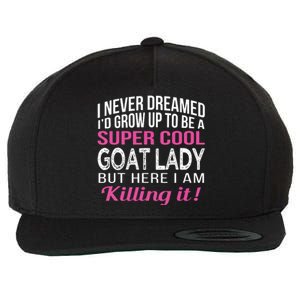 Goat Lady Funny Goat Lover Gifts Wool Snapback Cap