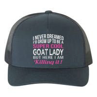 Goat Lady Funny Goat Lover Gifts Yupoong Adult 5-Panel Trucker Hat