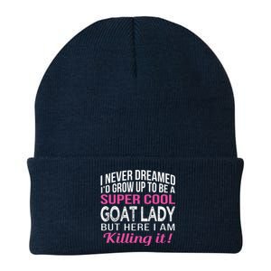 Goat Lady Funny Goat Lover Gifts Knit Cap Winter Beanie