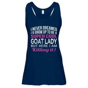 Goat Lady Funny Goat Lover Gifts Ladies Essential Flowy Tank