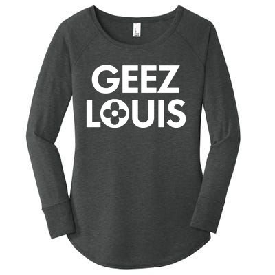 Geez Louis Funny Mom Women's Perfect Tri Tunic Long Sleeve Shirt