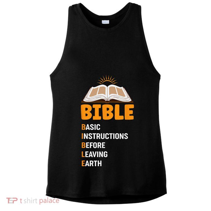 God Loving Funny Religious Bible Ladies PosiCharge Tri-Blend Wicking Tank