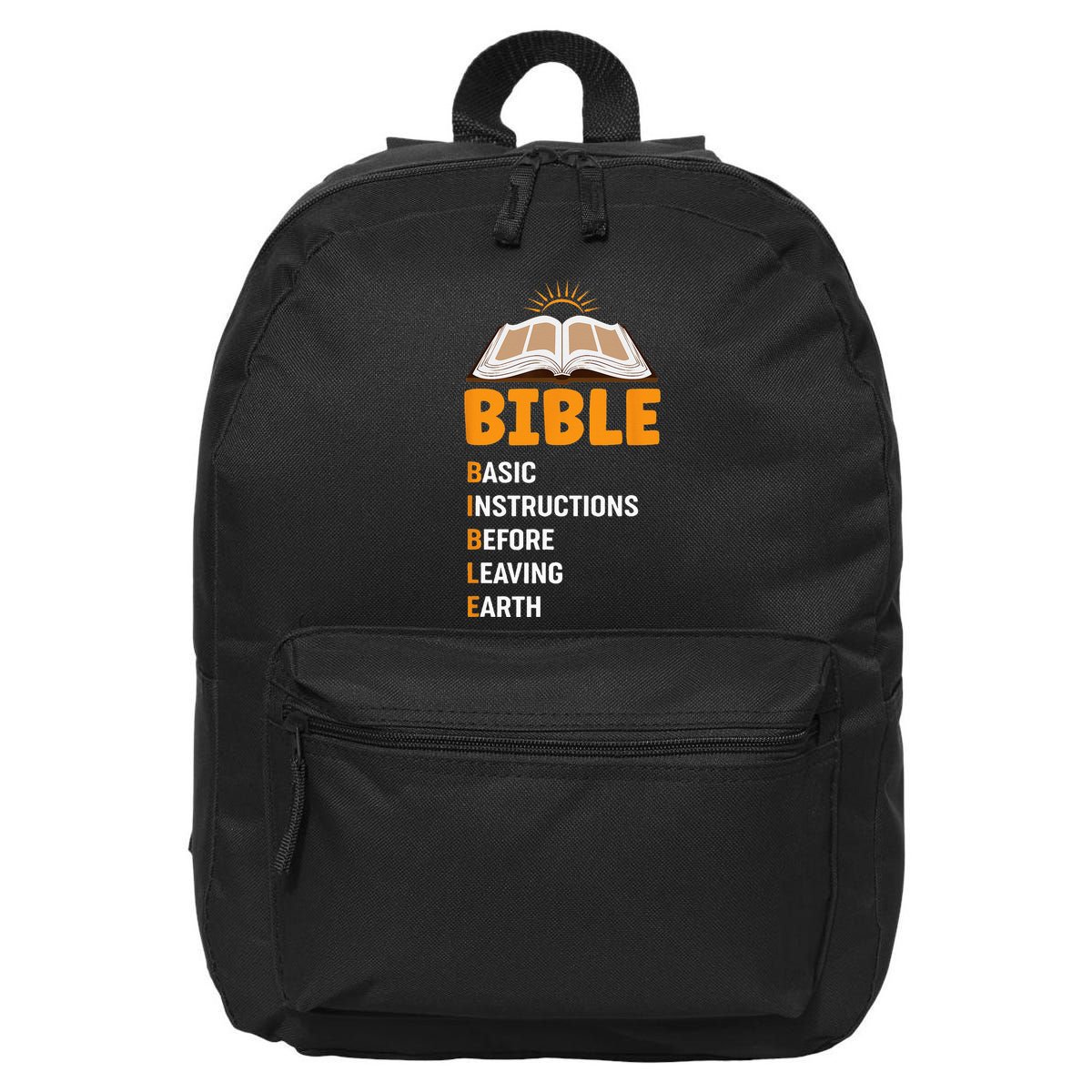 God Loving Funny Religious Bible 16 in Basic Backpack
