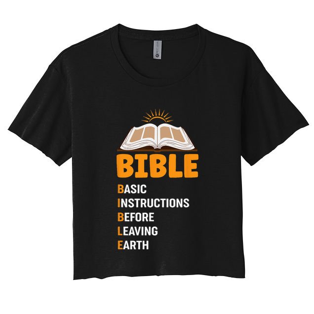 God Loving Funny Religious Bible Crop Top