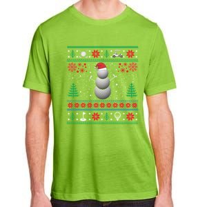 Golf Lover Funny Golf Ugly Christmas Meaningful Gift Adult ChromaSoft Performance T-Shirt