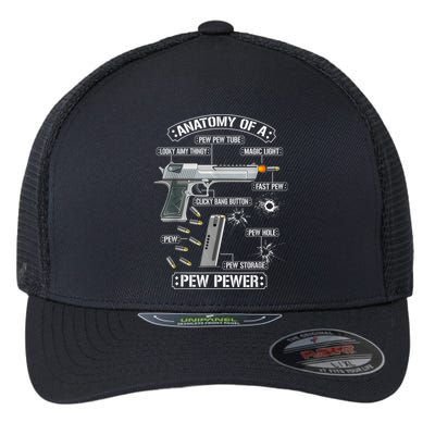 Gun Lovers Funny Amendment Meme Anatomy Of A Pew Pewer Flexfit Unipanel Trucker Cap