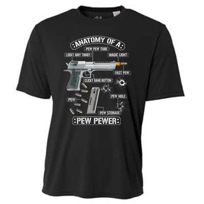 Gun Lovers Funny Amendment Meme Anatomy Of A Pew Pewer Cooling Performance Crew T-Shirt