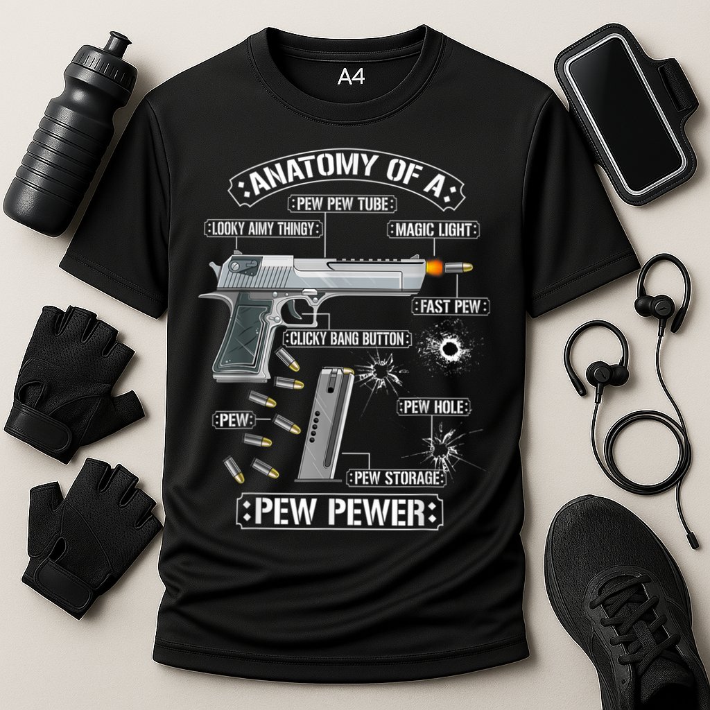 Gun Lovers Funny Amendment Meme Anatomy Of A Pew Pewer Performance Shirt