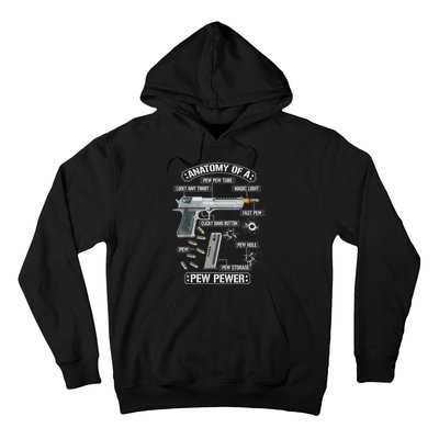 Gun Lovers Funny Amendment Meme Anatomy Of A Pew Pewer Hoodie