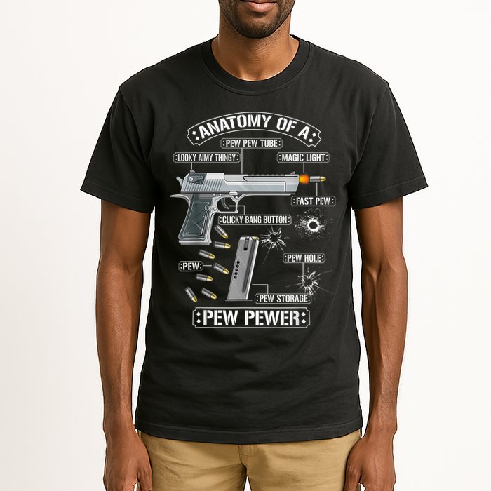 Gun Lovers Funny Amendment Meme Anatomy Of A Pew Pewer Tall T-Shirt