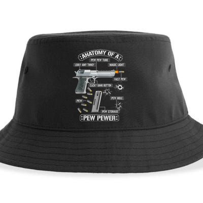 Gun Lovers Funny Amendment Meme Anatomy Of A Pew Pewer Sustainable Bucket Hat