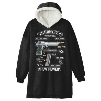Gun Lovers Funny Amendment Meme Anatomy Of A Pew Pewer Hooded Wearable Blanket