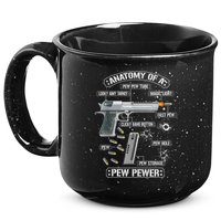 Gun Lovers Funny Amendment Meme Anatomy Of A Pew Pewer 15oz Campfire Ceramic Mug