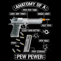 Gun Lovers Funny Amendment Meme Anatomy Of A Pew Pewer 16 in Basic Backpack