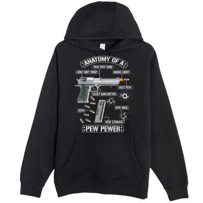 Gun Lovers Funny Amendment Meme Anatomy Of A Pew Pewer Premium Pullover Hoodie