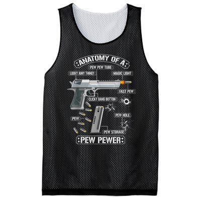 Gun Lovers Funny Amendment Meme Anatomy Of A Pew Pewer Mesh Reversible Basketball Jersey Tank