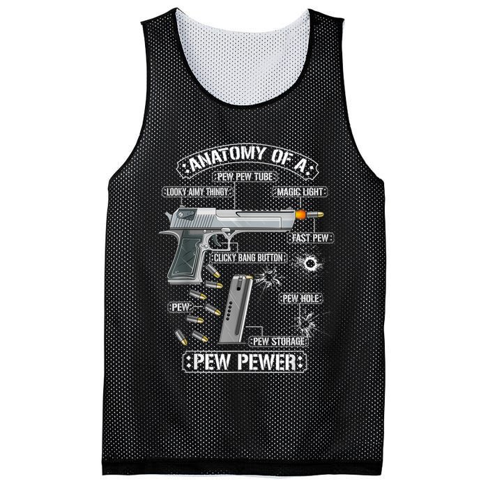 Gun Lovers Funny Amendment Meme Anatomy Of A Pew Pewer Mesh Reversible Basketball Jersey Tank