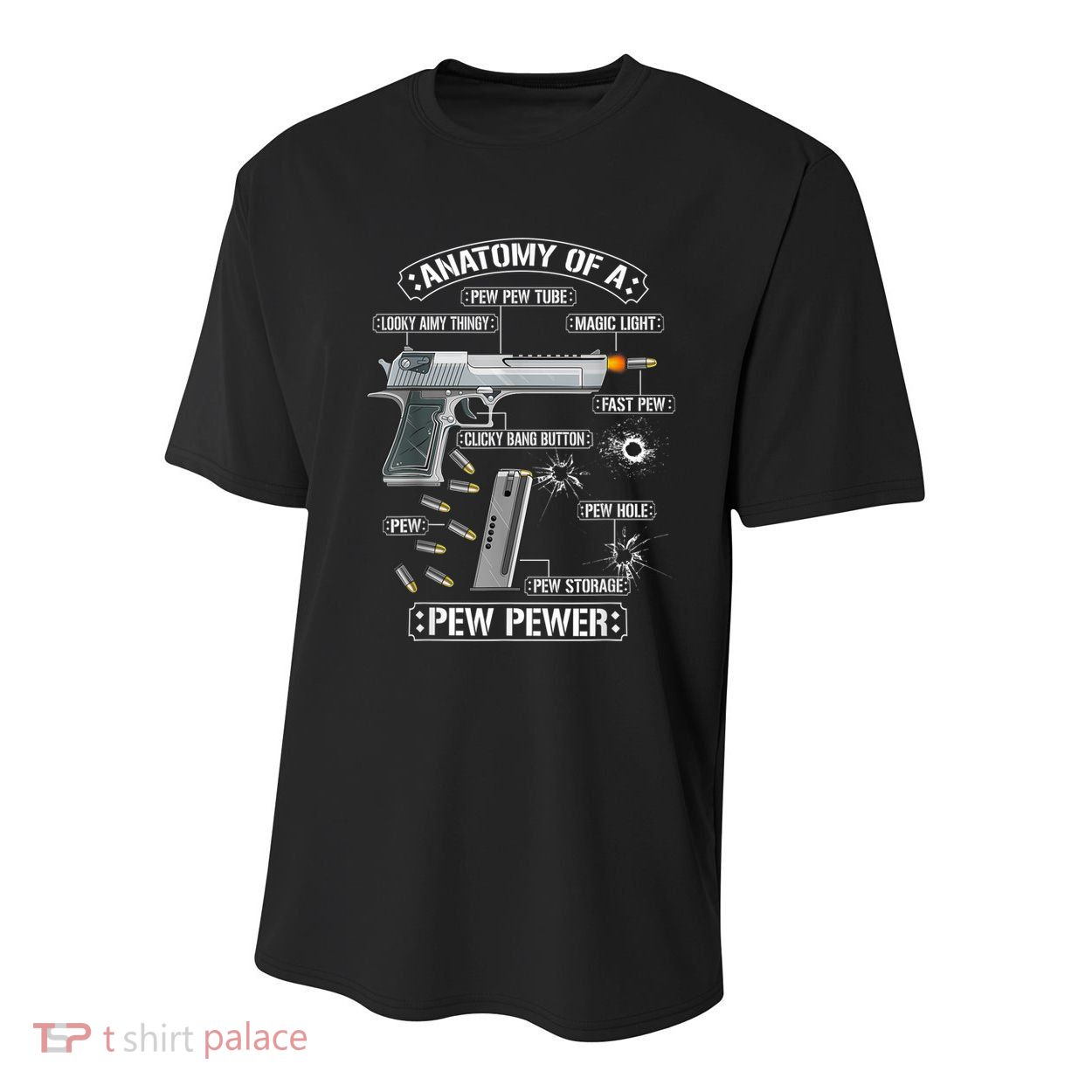 Gun Lovers Funny Amendment Meme Anatomy Of A Pew Pewer Youth Performance Sprint T-Shirt