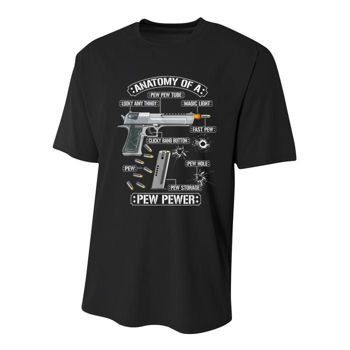 Gun Lovers Funny Amendment Meme Anatomy Of A Pew Pewer Youth Performance Sprint T-Shirt
