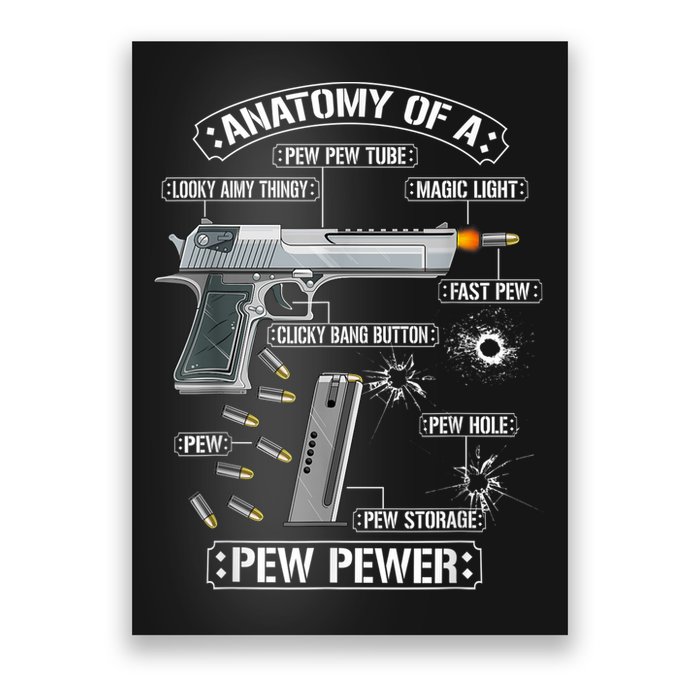 Gun Lovers Funny Amendment Meme Anatomy Of A Pew Pewer Poster