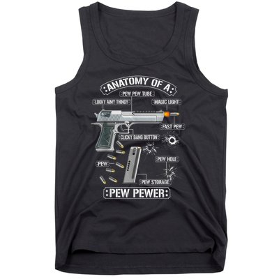 Gun Lovers Funny Amendment Meme Anatomy Of A Pew Pewer Tank Top