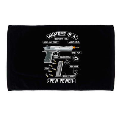 Gun Lovers Funny Amendment Meme Anatomy Of A Pew Pewer Microfiber Hand Towel