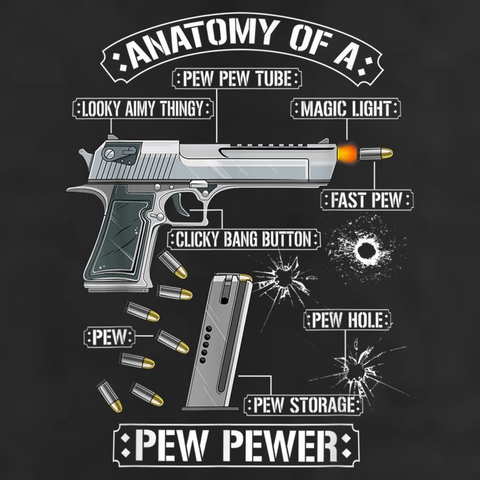 Gun Lovers Funny Amendment Meme Anatomy Of A Pew Pewer Microfiber Hand Towel