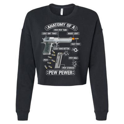 Gun Lovers Funny Amendment Meme Anatomy Of A Pew Pewer Cropped Pullover Crew