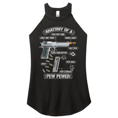 Gun Lovers Funny Amendment Meme Anatomy Of A Pew Pewer Women's Perfect Tri Rocker Tank